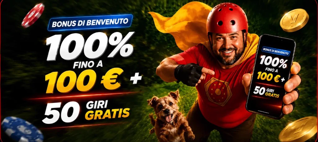 VegasHero App: 100 % fino a 100 &euro; + 50 free spins